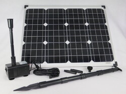 50 W Solarpumpe Teichpumpe Gartenteichpumpe Solar Bachlaufpumpe Pumpenset Pumpe