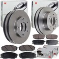 NK BREMSSCHEIBEN + BELÄGE VORNE + HINTEN passend für KIA SORENTO I MK1 JC