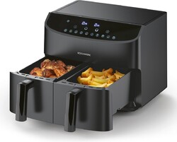 Rachs Kochwerk Doppel Heißluft Fritteuse Dual Airfryer Frittöse Grill Ofen