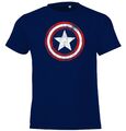 Youth Designz Vintage Captain America Kinder T-Shirt Logo Thor Hulk Ironman Fun