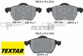 TEXTAR 2301802 Bremsbelagsatz für Scheibenbremse Bremsbelagsatz 