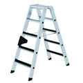 Stufen-Stehleiter beidseitig begehbar, mit clip-step Anzahl Sprossen: 2x8