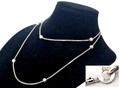 Elegante Kette Halskette Kugel 835er Silber Z976