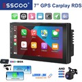 7" DAB+ Doppel 2Din Autoradio Bluetooth Apple Carplay Androud13 GPS NAVI MIK KAM