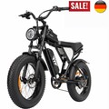 E BIKE MTB 20 Zoll Elektrofahrrad 1000W 48V 15Ah Offroad Mountainbike Fatbike DE