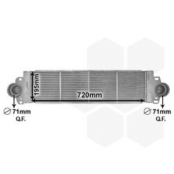 Van Wezel Ladeluftkühler für VW Multivan Transporter T5 TDI 1,9 2,5 + 4motion