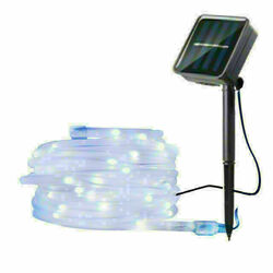 Solar Lichterkette 5-20M 50-200 LED Solar Lichtschlauch Aussen Draht Garten Deko