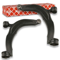 2x FEBI Querlenker + Lager Set vorne für VW Transporter Multivan T5 1.9 2.5 TDI