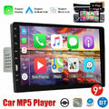 9" Autoradio Apple/Android Carplay 1 Din BT FM Touchscreen Mirror Link Mit MIC