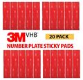 3M NUMMERNSCHILD KLEBEPADS DOPPELSEITIG KLEBESTREIFEN 3M VHB BAND BEFESTIGUNGEN x20