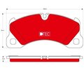 Bremsbelagsatz, Scheibenbremse DTEC COTEC TRW GDB1774DTE