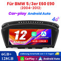 4G LTE Android 12 Autoradio 8Core 6+128G GPS Navi für BMW 5er E60 E61 CCC SWC BT