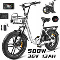 SAMEBIKE 500W Elektrofahrrad 36V 13Ah Mountainbike 20 Zoll Pendeln Stadt E-Bike