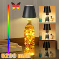 5200mAh LED Flaschenaufsatz Tisch-Lampe Flaschen-Leuchte Deko-Licht Dimmbar RGB