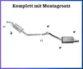 Auspuffanlage für VW T4 Transporter 2.0 2.5 2.6 LWB-Lang Auspuff Montagesatz