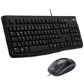Logitech MK120 Desktop USB Tastatur, Maus-Set Spritzwassergeschützt Deutsch, ...