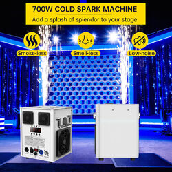 Sparkular Funkenmaschine 750W  Cold Spark Machine DMX Feuerwerk dj Hochzeit Show