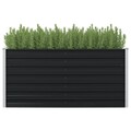 Garten-Hochbeet Verzinkter Stahl Gemüsebeet Pflanzbeet Blumenbeet Blumentopf