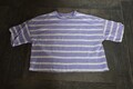 Marc O Polo T-Shirt Damen Shirt Kurzärmliges Oberteil Gr. L Violett gestreift
