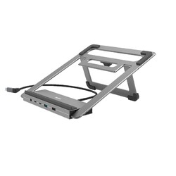 HAMA USB-C-Docking-Station Connect2Office Stand Notebook-Halterung, Anthrazit