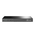 TP-LINK 24-Port SFP JetStream L2+ Managed Switch mit 4 10GE SFP+ Slots, Dual Redu