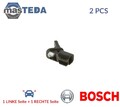 0 986 594 680 ABS SENSOR DREHZAHLFÜHLER BOSCH 2PCS FÜR VOLVO V60 I,S60 II