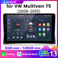 6G+128G Android 13 Carplay 8-Kern Autoradio GPS SWC Für VW Multivan T5 2008-2015