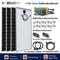 480W Watt Glass Solarpanel Balkonkraftwerk PV & 600W Wechselrichter Mono 230V