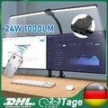 LED Klemmleuchte Dimmbar Schreibtischlampe Leselampe Faltbar 24W Büro Tischlampe