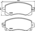 Bremsbelagsatz Scheibenbremse HELLA PAGID 8DB 355 039-161 für IMPREZA XV GT BT