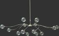 Pendelleuchte in Nickel Hängelampe Designerleuchte Lampe Sparlampe Hängeleuchte