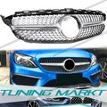 Frontgrill Kühlergrill Silber für Mercedes W205 S205 C205 A205 C43 AMG 2014-2018