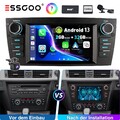 DAB+ CarPlay Autoradio Android 14 GPS NAV BT Kam RDS Für BMW 3er E90 E91 E92 E93