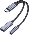 2-In-1 USB C Auf Klinke Adapter Und Laden Typ C 35Mm Aux Kopfhörer Adapter Mit D
