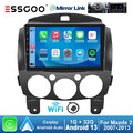 9" Android 13 32G Autoradio Carplay GPS NAV WiFi FM RDS Für Mazda 2 DE 2007-2013