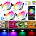 LED Einbaustrahler Spot Bluetooth Einbauleuchte Deckenspots RGB Dimmbar 5W 9W