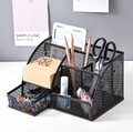 Schreibtisch Organizer Stiftehalter Mesh Metall Büro Organizer Schiebeschublade