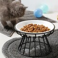 Erhöhter Keramik Futter- und Wassernapf Katzen Hunde Outdoor rutschfest