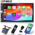 7" Autoradio Stereo Apple Carplay Android Auto Touchscreen Bluetooth 2DIN Kamera