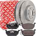 FEBI BREMSSCHEIBEN 276mm + BELÄGE VORNE passend für VW GOLF 7 AUDI A3 8V OCTAVIA