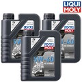 3x LIQUI MOLY 20750 Motorbike 4T 5W-40 HC Street Motorrad Motoröl Motorradöl 1L