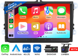 VWX6S Android 13 6+64G Autoradio Navi CarPlay DSP 4G Für VW GOLF 5 6 Passat Polo