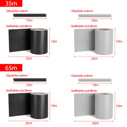 PVC Sichtschutz Zaunfolie Rolle Doppelstabmatten Zaun Streifen Anthrazit Grau