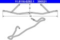 2x ATE Feder, Bremssattel 11.8116-0292.1 für OPEL SAAB