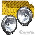 2x HELLA FF HALOGEN FERNSCHEINWERFER SATZ RUND SCHWARZ 12V 24V | 1F6 010 952-001