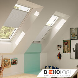 ► VELUX Original Plissee Faltstore DuoLine GGL, GGU, GPU, VL VU / 1172 Lichtgrau