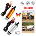 30L/Min Alu Tauchpumpe DC 12V Pumpe 12 Volt Wasserpumpe Wohnwagen Camping Garten