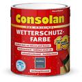 Consolan Wetterschutzfarbe Holzschutzfarbe hochelastisch SG Nachtblau 2,5L