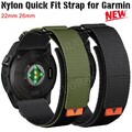 Nylon Armband für Garmin Fenix 6/6X Pro 5/5X Plus 7/7X Solar Epix Pro2 Loop Band