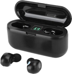 Drahtlose Bluetooth Ohrhörer, In Ear True Wireless Kopfhörer, F9 Touch Schwarz
